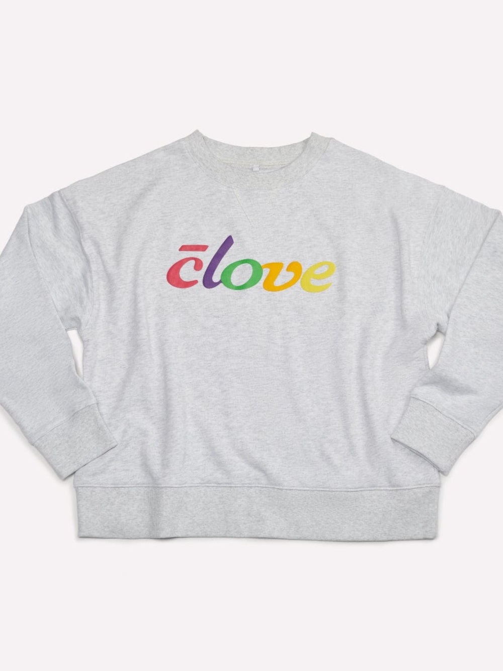 NWT Clove Crewneck Sweatshirt Size XL Grey Rainbow label